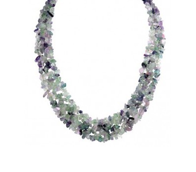 GUY & EVA - Necklace w/ genuine jade and amethyst quartz